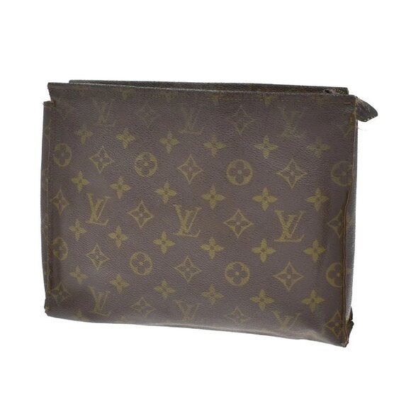 LOUIS VUITTON Poche Toilette 26 Clutch Pouch Bag Monogram Leather M47542 08KB051 - Picture 1 of 14